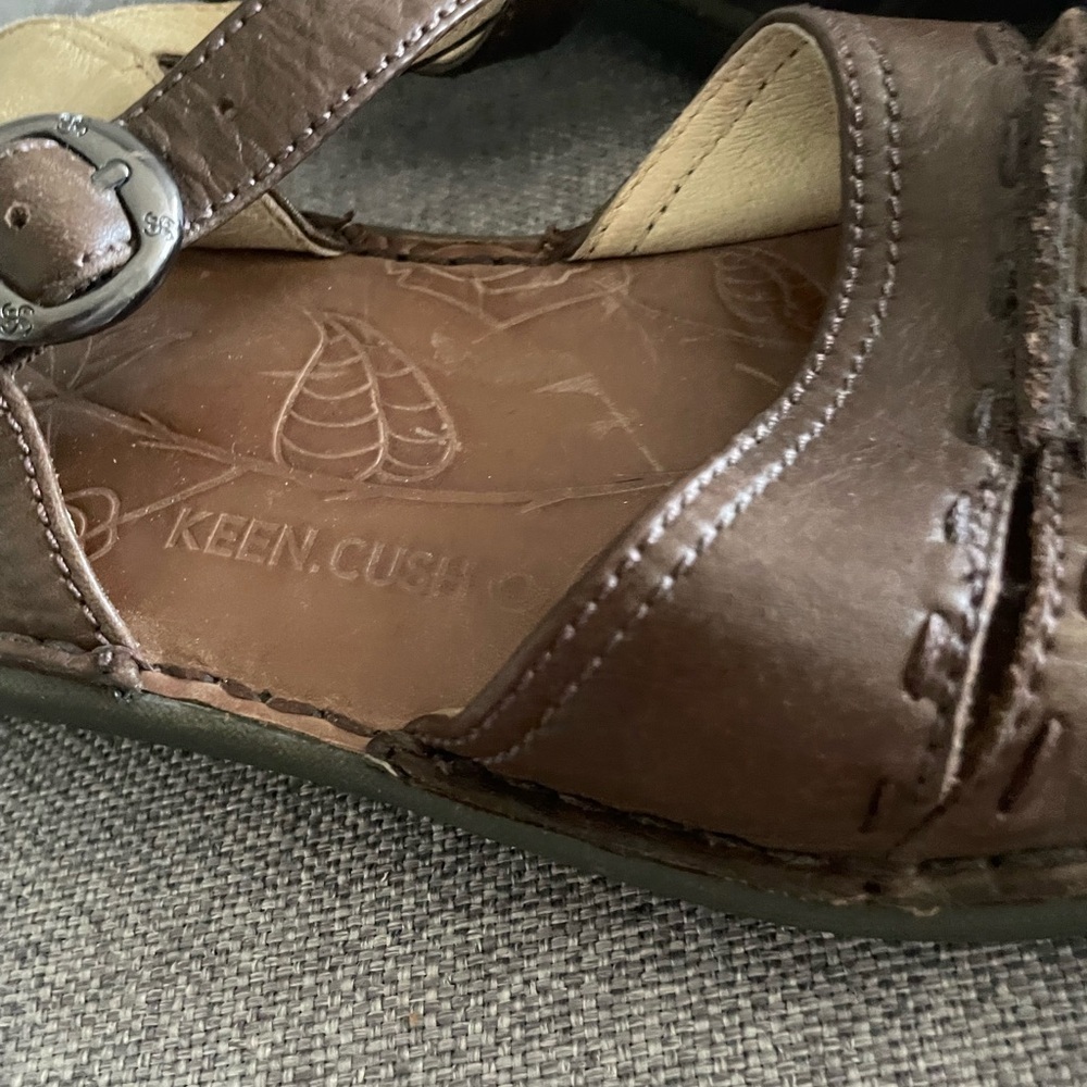 Keen Leather Sandals Stitching Camping Hiking Outdoor Comfort - Picture 4 of 7